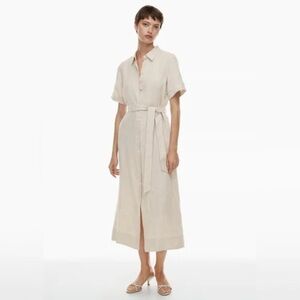 Aritzia Wilfred Eleta Linen Maxi Dress